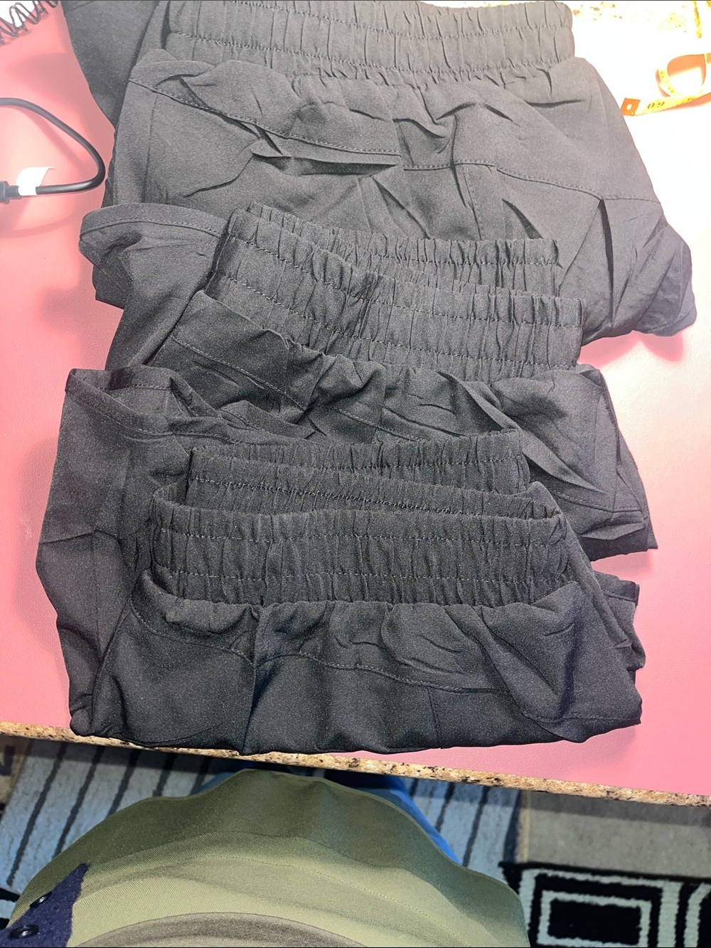 3 pair Black Women's Layered Running Shorts. NWOT - Picture 8 of 9